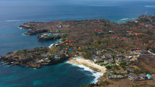 巴厘岛旅游景点海景航拍4K视频
