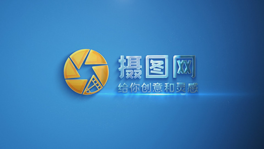 简洁唯美片头企业LOGO演绎视频