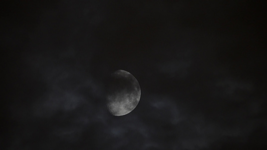 黑夜中的月亮视频