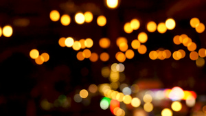 城市夜景光斑模糊14秒视频
