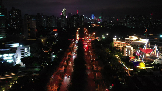 深圳世界之窗夜景民俗村附近视频