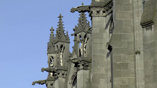 建筑细节法兰西州Lille大教堂女神视频