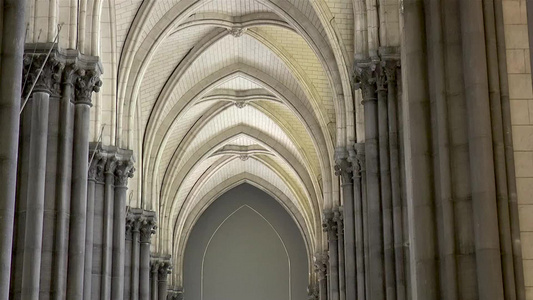 建筑细节法兰西州Lille大教堂女神视频