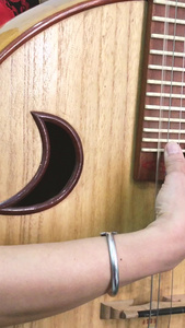 中国风民族音乐器乐民乐大阮演奏素材音乐素材视频