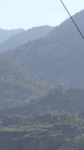 景区高空缆车登山旅游娱乐素材景区素材视频