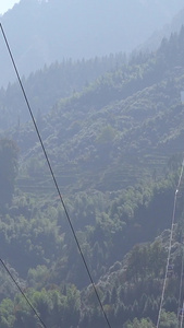 景区高空缆车登山旅游娱乐素材缆车素材视频