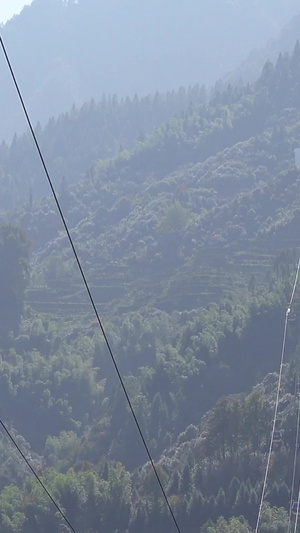 景区高空缆车登山旅游娱乐素材缆车素材42秒视频