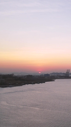 航拍广东惠州海景朝阳日出素材海景素材51秒视频