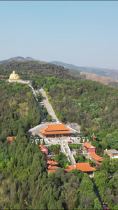 航拍云南弥勒锦屏山景区 视频