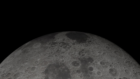 4公里圆月球在黑暗夜晚的时空空间视频