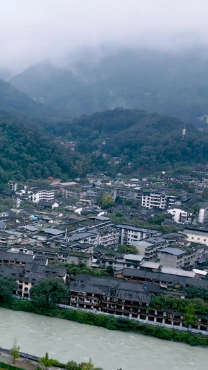 航拍四川5A风景区青城山自然风光景色视频素材5A景区48秒视频