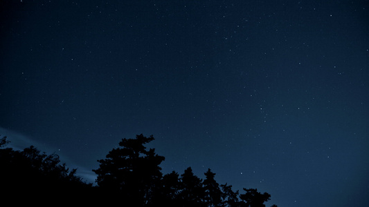 夜空与许多恒星的时空折叠视频