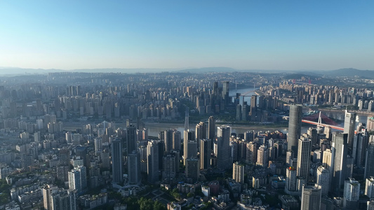 4K重庆城市高空航拍视频