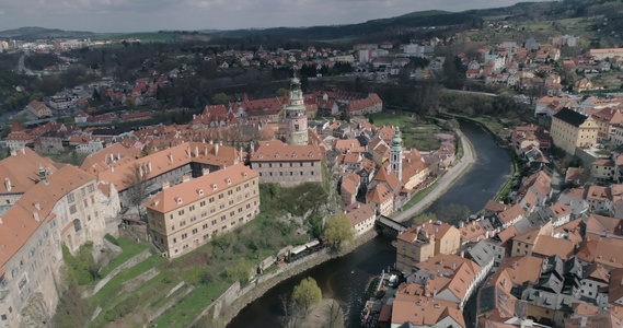 塞斯基库鲁姆洛夫城堡cesskykrumlov的片段视频