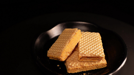 芝士威化夹心饼干视频