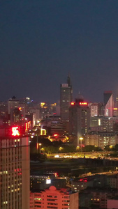 哈尔滨夜景航拍视频黑龙江视频