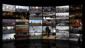 伦敦多个城市旅游风景背景10秒视频