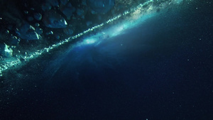 太阳系中坠落的陨石12秒视频