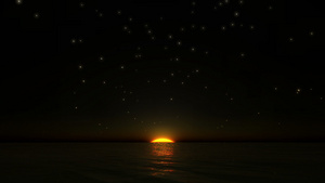 日出在海洋上21秒视频