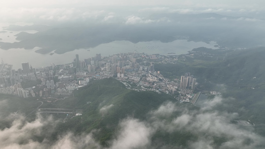 深圳梧桐山云海航拍视频