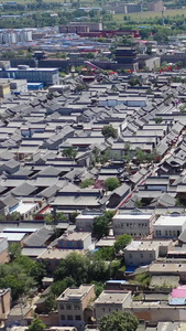 忻州古城全景视频城市风光视频