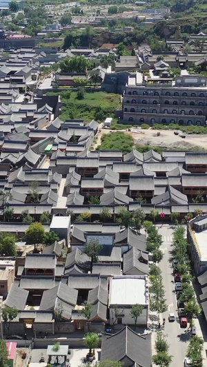 忻州古城全景视频城市风光26秒视频