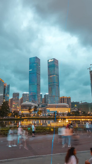 贵阳花果园夜景大范围延时贵阳夜景8秒视频