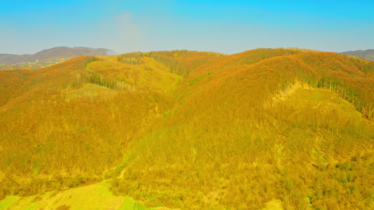 山脉地貌的空中视图视频