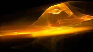 黄色发光粒子运动背景15秒视频