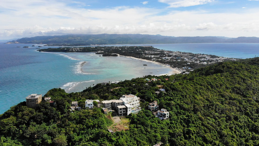 长滩岛海湾小岛视频