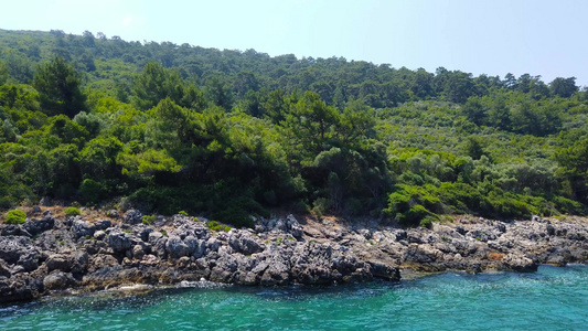 夏季的爱琴海海岸视频