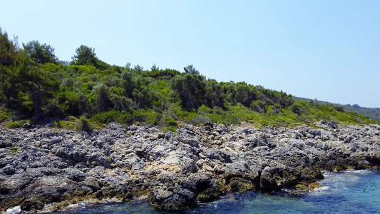 夏季的爱琴海海岸视频