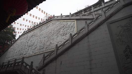 浙江杭州上天竺法喜禅寺建筑4K风景视频视频