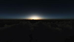 在日出云中飞翔16秒视频