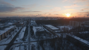 黎明冬天的俄罗斯27秒视频