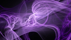 紫色曲线粒子运动背景18秒视频
