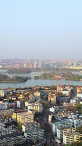 航拍南京市旅游景区玄武湖公园南京旅游视频