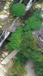 湖南湘西芙蓉镇瀑布湖南省湘西自治州永顺县芙蓉镇视频