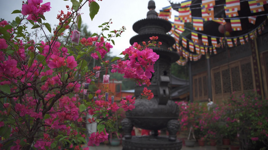 浙江杭州上天竺法喜禅寺建筑4K风景视频视频