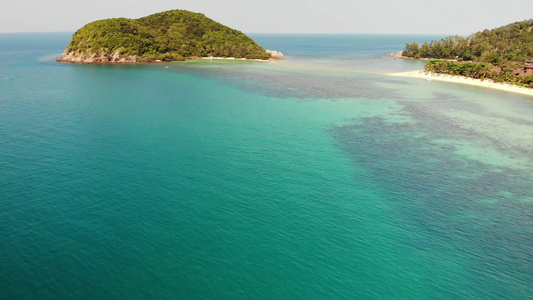 泰国帕岸岛小马岛异国情调的海岸全景景观视频
