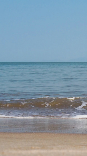 海浪拍打沙滩23秒视频