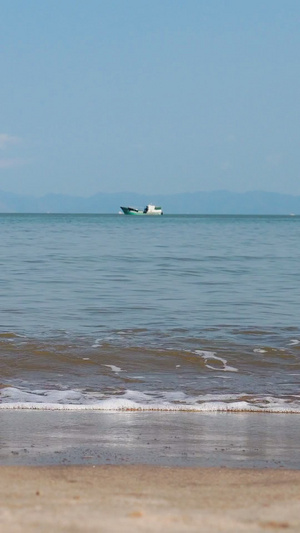 海浪拍打沙滩23秒视频