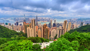 香港城市景色15秒视频