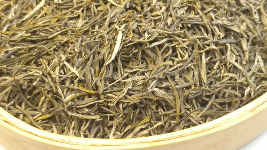 干茶绿茶茶叶静物4K视频视频