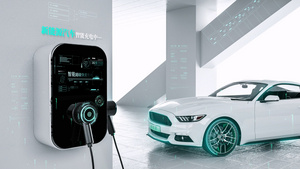 万物互联新能源汽车智慧充电桩24秒视频