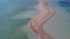 以白色沙滩背景的清晰环礁湖为例在伊德利奇度假度假村11秒视频