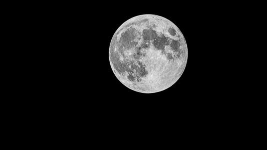 月亮月球长焦延时特写4K实拍镜头视频