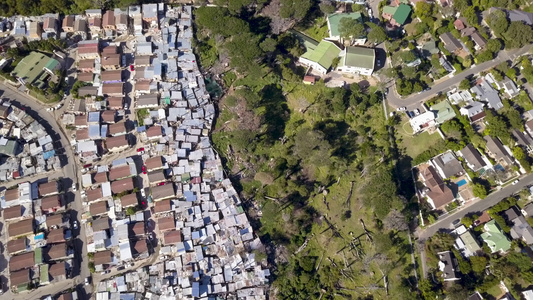 东部非洲南部的城镇和富裕郊区空中空中飞越视频