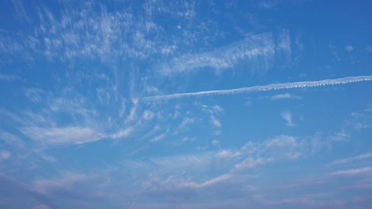 天空中形态各异的云实拍视频