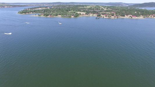 负鼠王国湖在德克萨斯的空中观察视频